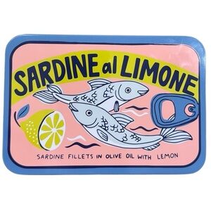 "Sardine al Limone" Two Wick Candle In‎ Tin Holder w/ Fish